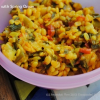 Moong Dal with Spring Onion ~ Entry to MLLA